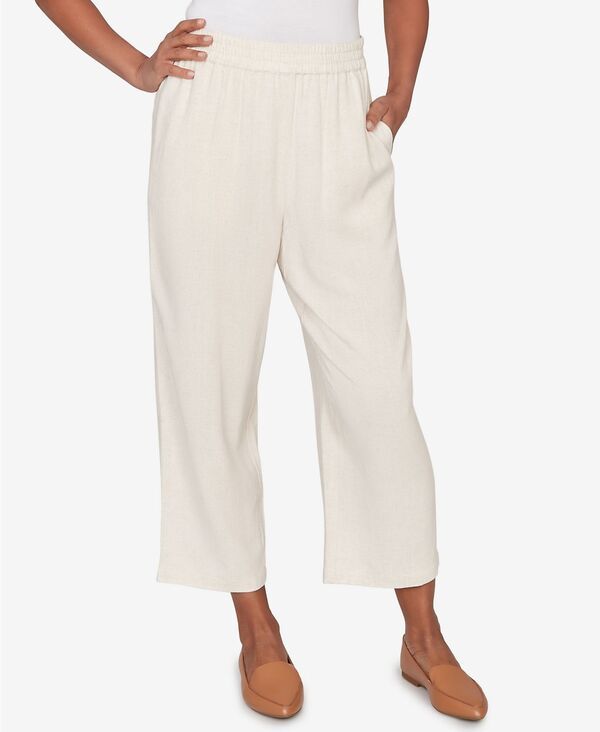 アルフレッド ダナー レディース ボトムス カジュアルパンツ プチ アンクル リネン Alfredunner Petite Natural Wonder Linen Elastic Waist Ankle Pants Linen