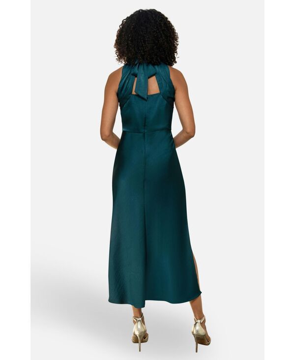 ユミキム レディース トップス ワンピース ミディ サテン ホルター Yumi Womensatin Halter Neck Midi Dress Green グリーン