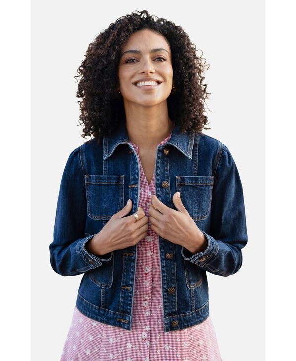 ユミキム レディース アウター ジャケット・ブルゾン デニム Yumi Womenstretch Denim Pocket Detail Jacket Blue ブルー