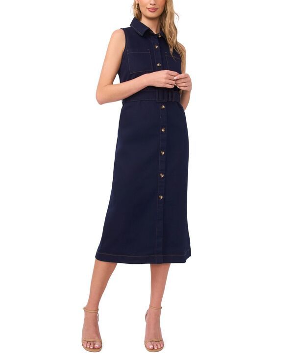 ヴィンスカムート レディース トップス ワンピース Vince Camuto Womens Collared Neck Dress Classic Navy ネイビー