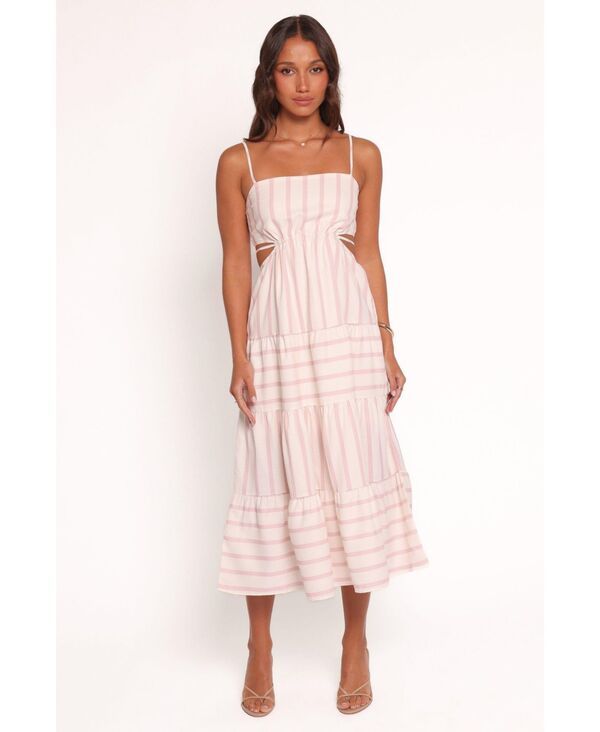 Petal and Pup レディース トップス ワンピース ミディ Petal and Pup Womens Evelin Midi Dress Pink stripe ピンク