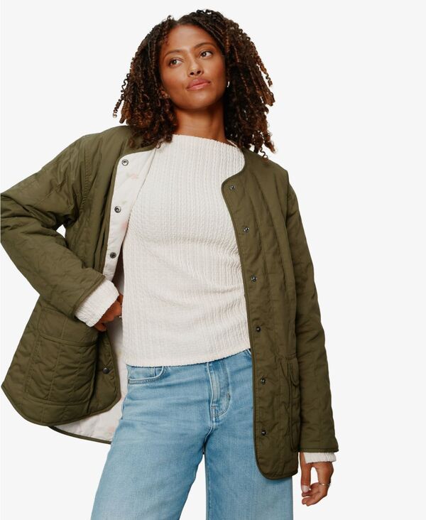 サンクチュアリー レディース アウター ジャケット・ブルゾン キルティング Sanctuary Womens Reversible SnapFront Quilted Jacket Kalamata
