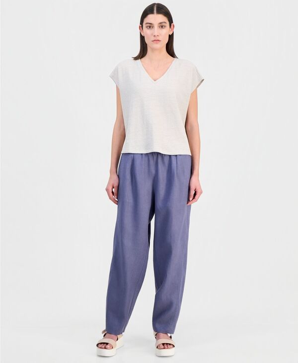 エイリーンフィッシャー レディース ボトムス カジュアルパンツ プリーツ アンクル Eileen Fisher Womens Ankle Pleated Lantern Pants Flint