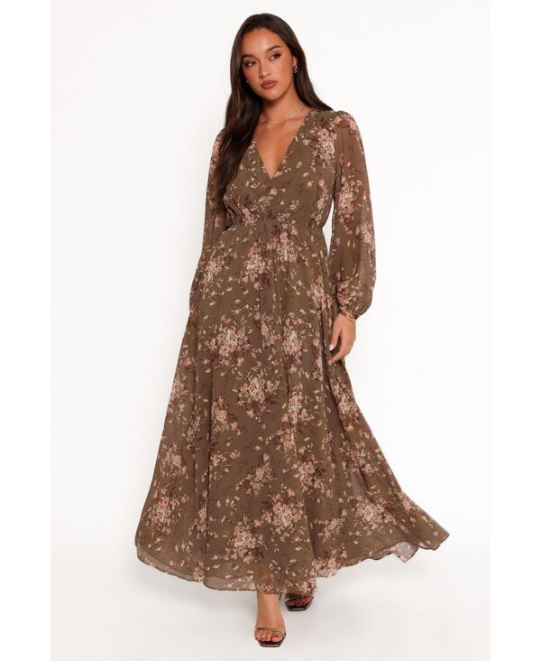 Petal and Pup レディース トップス ワンピース マキシ Petal and Pup Womens Anisa Maxi Dress Olive floral オリーブ