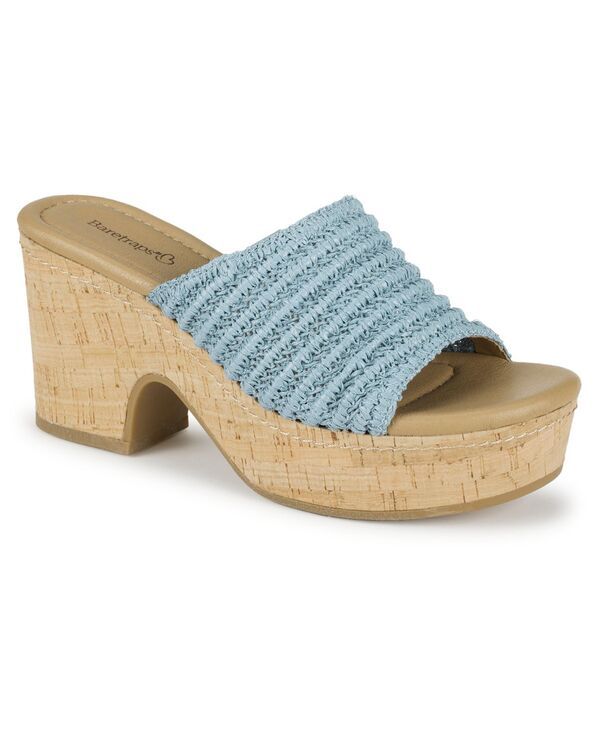 ベアトラップス レディース シューズ スリッポン・ローファー サンダル Baretraps Womens Teah SlipOn Wedge Sandals Cloud