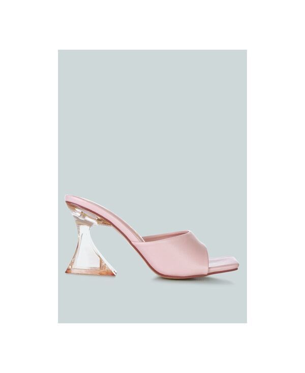ロンドンラグ レディース シューズ サンダル ヒール London Rag Womensweet16 Clear Spool Heel Sandals Pink ピンク