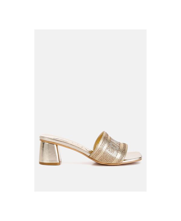 ロンドンラグ レディース シューズ サンダル London Rag Womenstarks Rhinestonembellished London Sandals Gold ゴールド