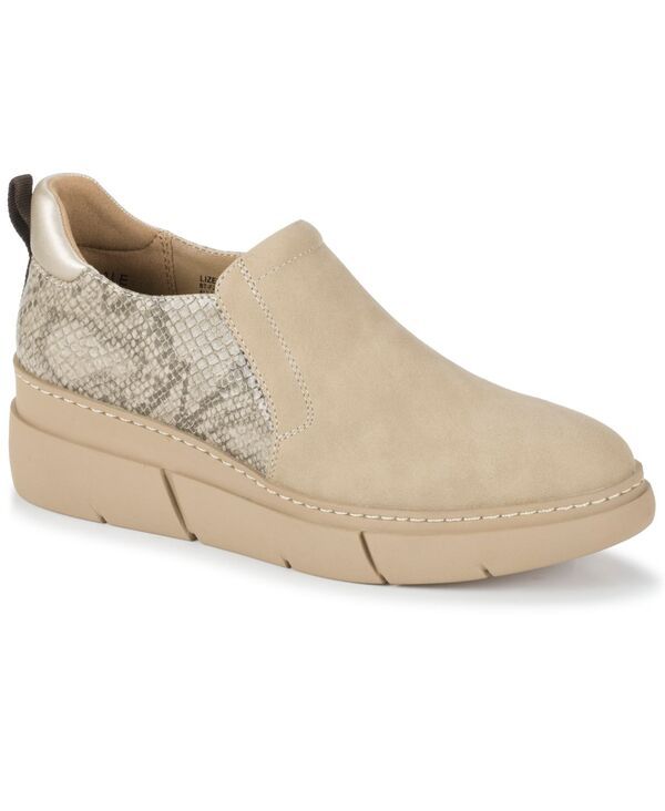 ベアトラップス レディース シューズ スリッポン・ローファー アンクル ブーツ Baretraps Womens Lizett SlipOn Wedge Ankle Booties Beige ベージュ