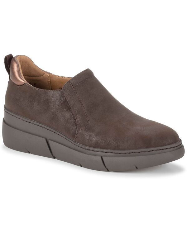 ベアトラップス レディース シューズ スリッポン・ローファー アンクル ブーツ Baretraps Womens Lizett SlipOn Wedge Ankle Booties Dark Brown ブラウン
