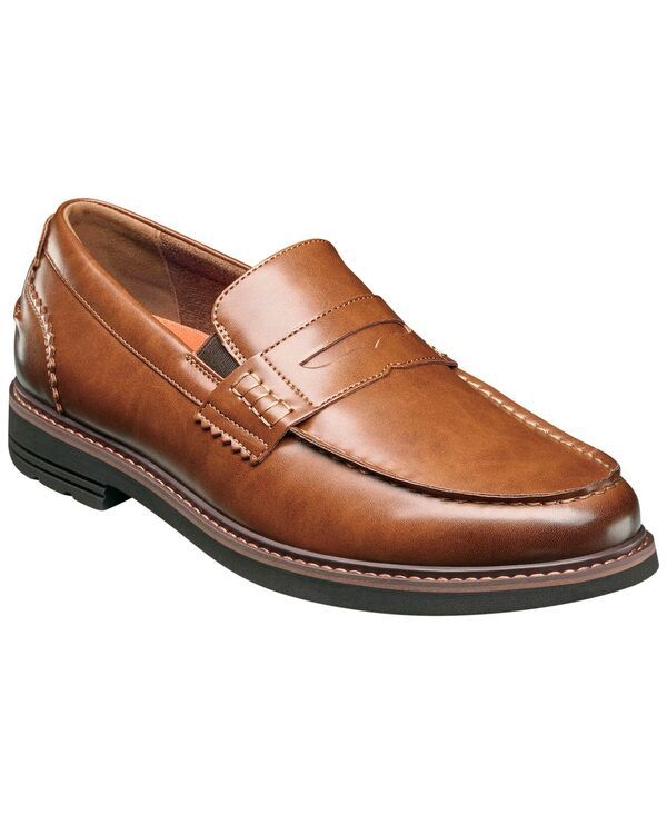 ノンブッシュ メンズ シューズ スリッポン・ローファー Nunn Bush Mens Oslo MocToe Penny Loafers Cognac
