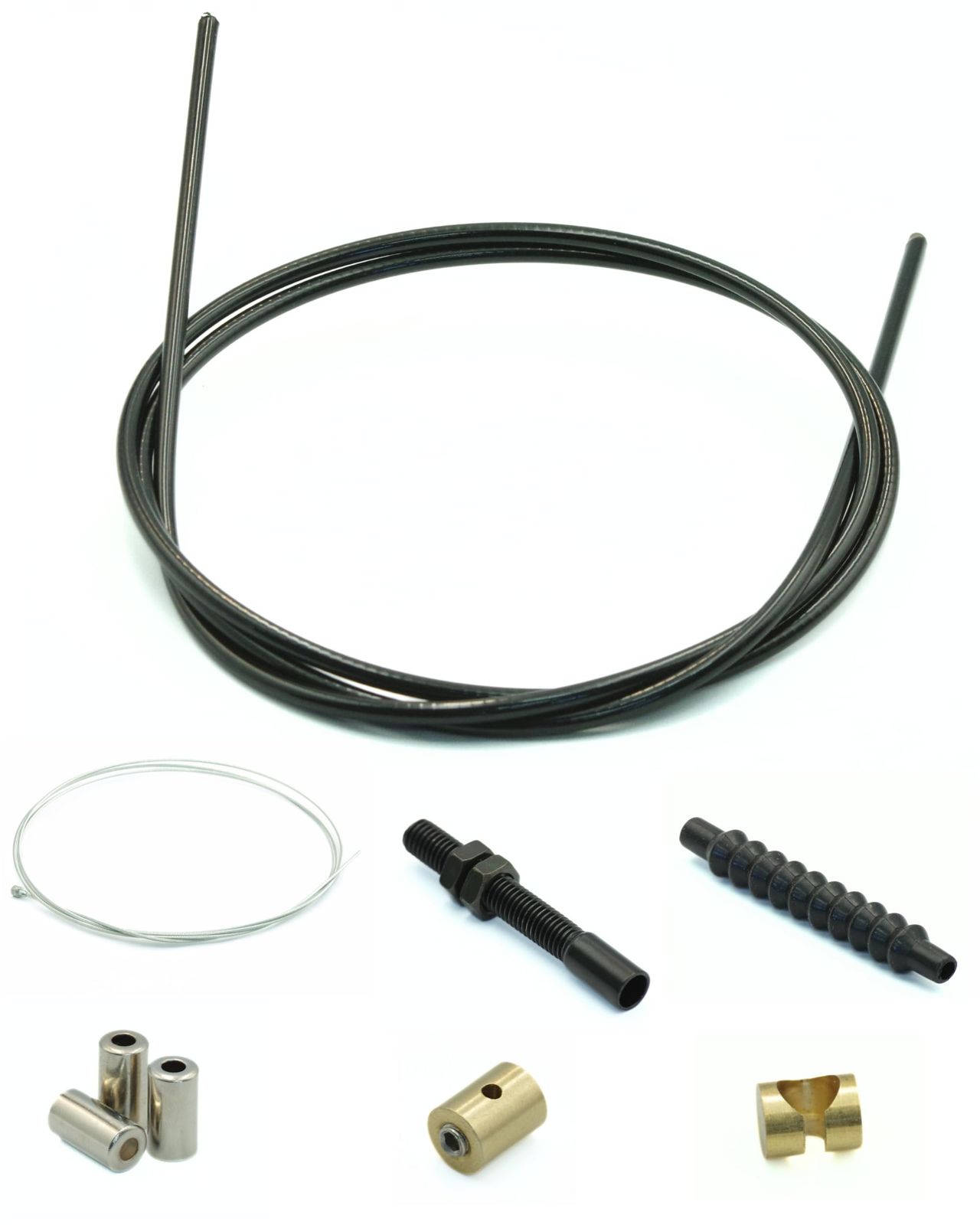 [NONINA]クラッチワイヤー アウターケーブル セット 2m 自作 修理 キット バイク 汎用kk b8c28968