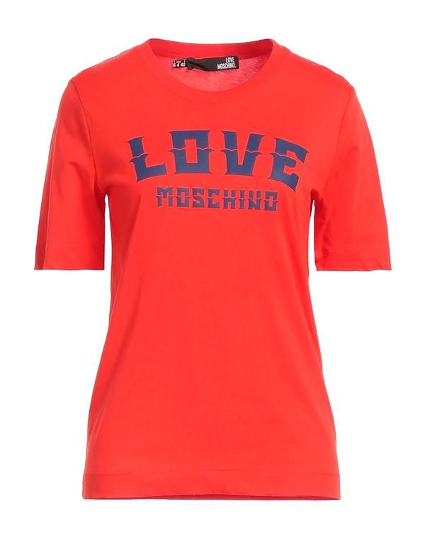 ラブ モスキーノ レディース トップス Tシャツ LOVE MOSCHINO Ｔシャツ Red レッド