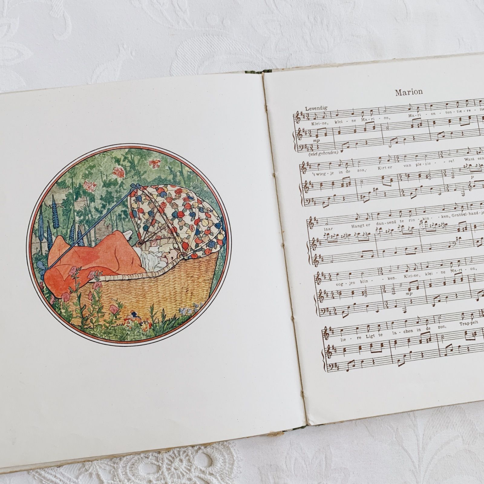 1917(初版?)-1920s Rie Cramer挿画の歌絵本 アンティーク楽譜絵本 1917(初版?)-1920s Rie Cramer挿画の歌絵本 アンティーク楽譜絵本