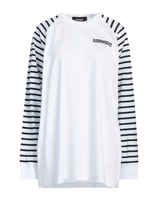 ディースクエアード レディース トップス Tシャツ DSQUARED2 オーバーサイズ Tシャツ White ホワイト