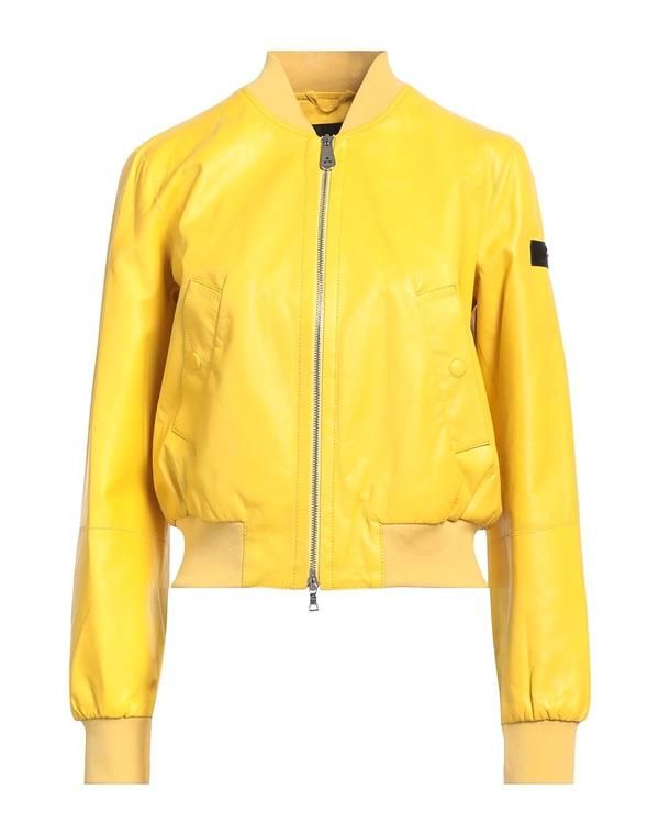 ピューテリー レディース アウター ジャケットブルゾン PEUTEREY ボンバージャケット Yellow イエロー