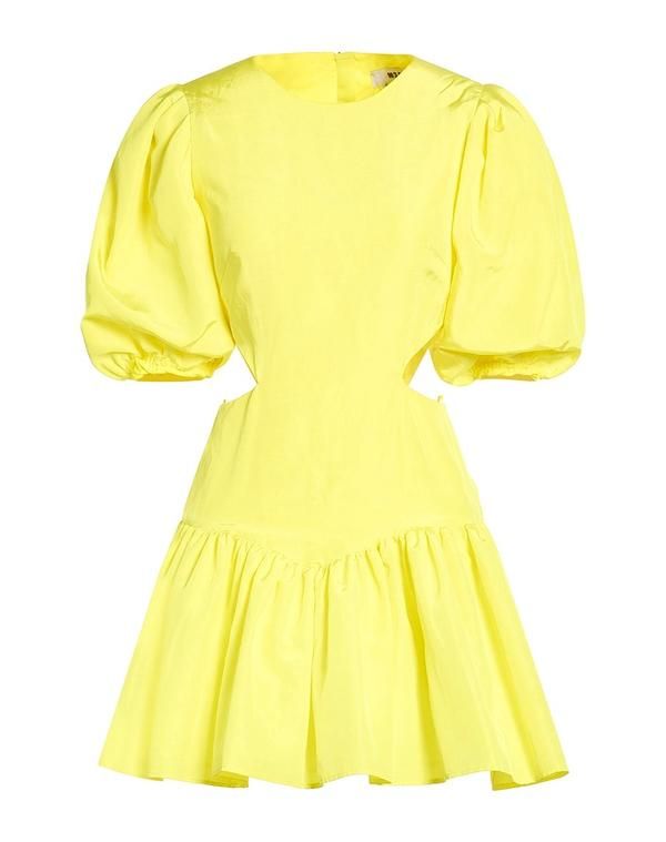エムエスジイエム レディース ドレス MSGM ミニワンピース・ドレス Yellow イエロー