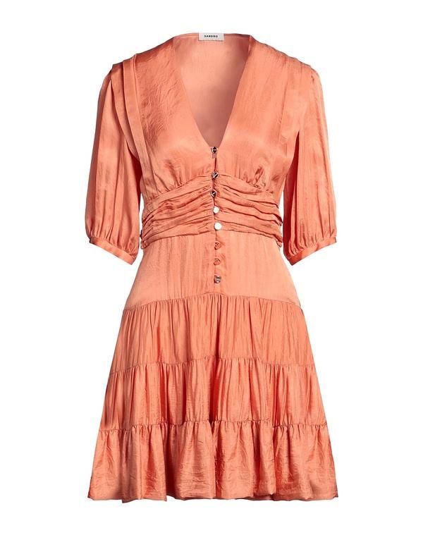 サンドロ レディース ドレス SANDRO ミニワンピース・ドレス Orange オレンジ
