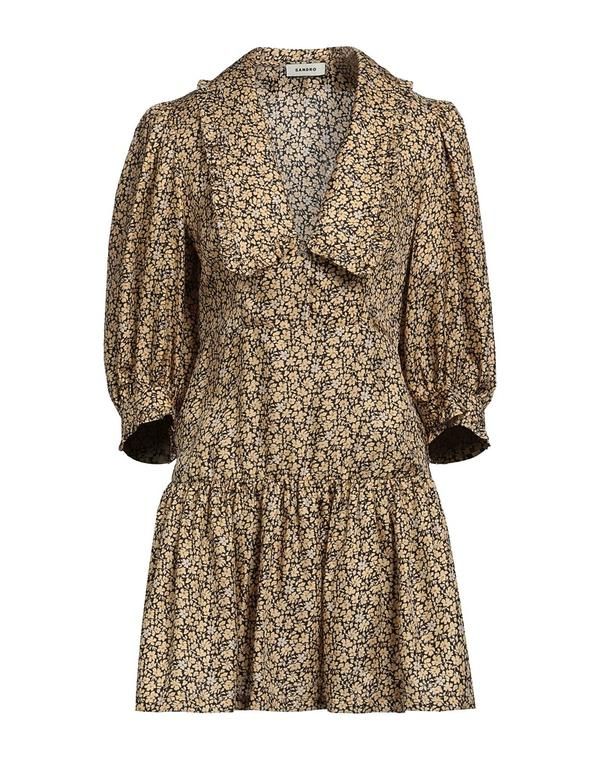 サンドロ レディース ドレス SANDRO ミニワンピース・ドレス Beige ベージュ