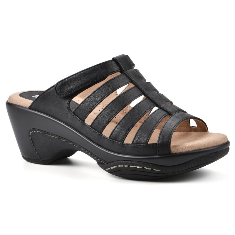 ホワイトマウンテン レディース シューズ サンダル White Mountain Valencia WomenslipOn Clog Sandals Black Smooth ブラック