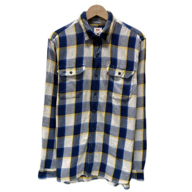 中古】 Levi's ネルシャツ フランネル チェックシャツ 長袖 シャツ
