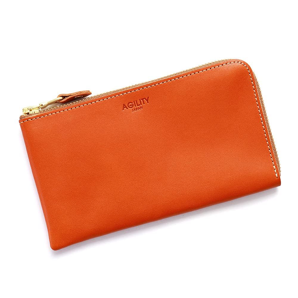 新品 アジリティアッファ(AGILITY affa)『アリニエ』長財布 L字ファスナー コンパクト財布 薄い財布 スリット 10枚 縦 革 薄型 スリム 12,700円