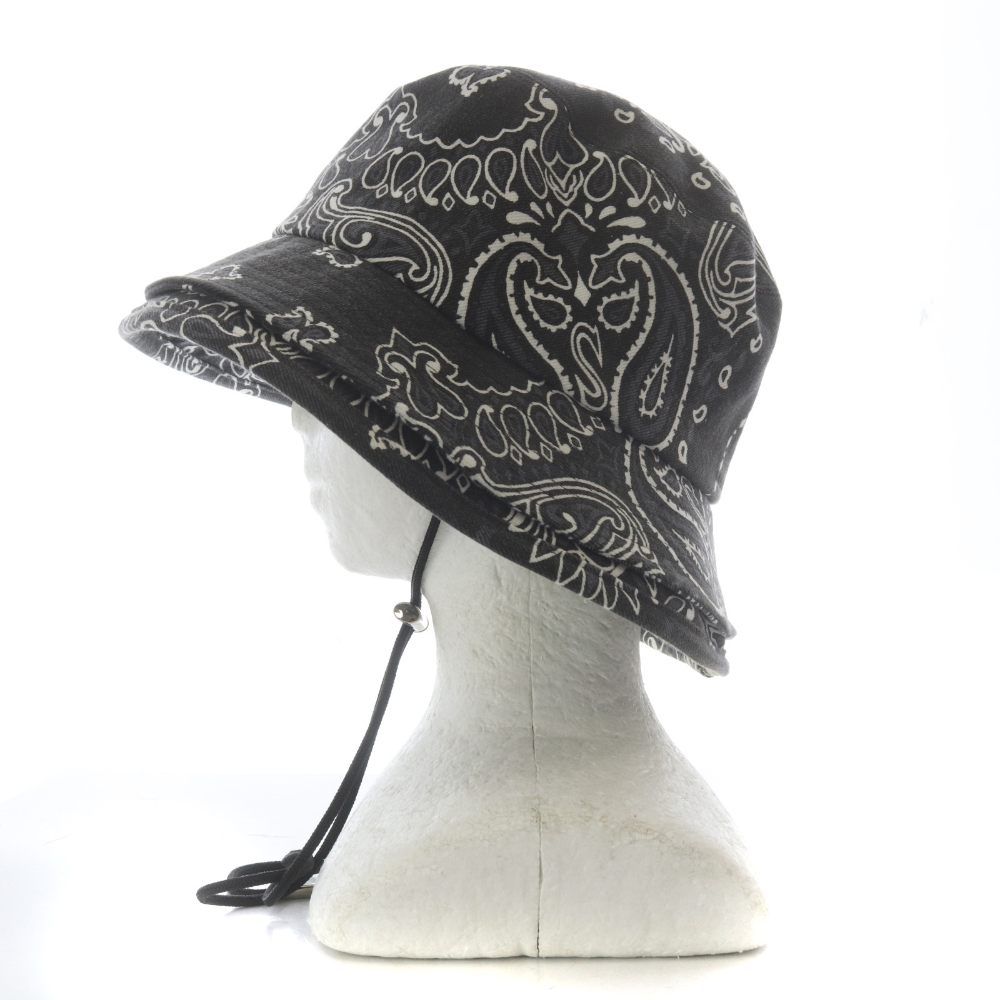 sacai サカイ　ペイズリー　バケットハット サカイ sacai BANDANA DOUBLE BRIM HAT 帽子 バケットハット