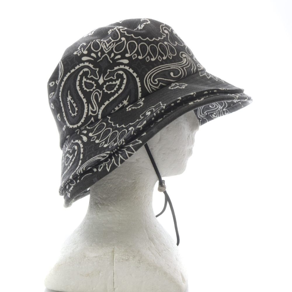 サカイ sacai BANDANA DOUBLE BRIM HAT 帽子 バケットハット