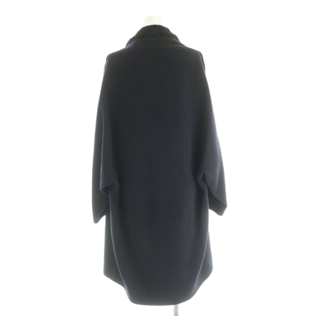 ジュンヤワタナベ JUNYA WATANABE コムデギャルソン JP-C008 AD2015 ハイネック コート XS ネイビー ブラック /ES ■OS