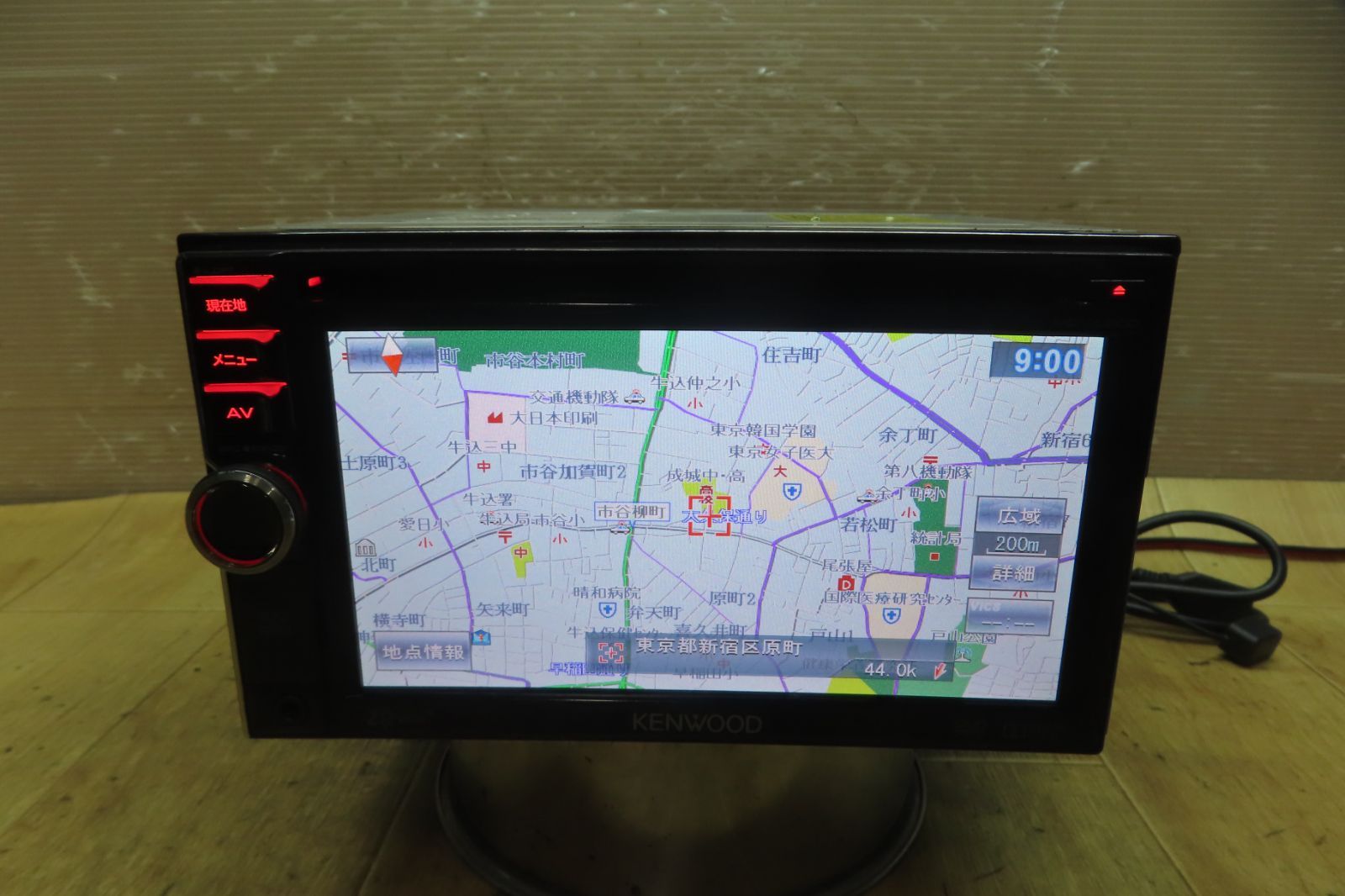 動作保証付★F6427/ケンウッド　MDV-L300　メモリーナビ　地図2012年　地デジTVワンセグ内蔵　CD DVD再生OK 5,832円