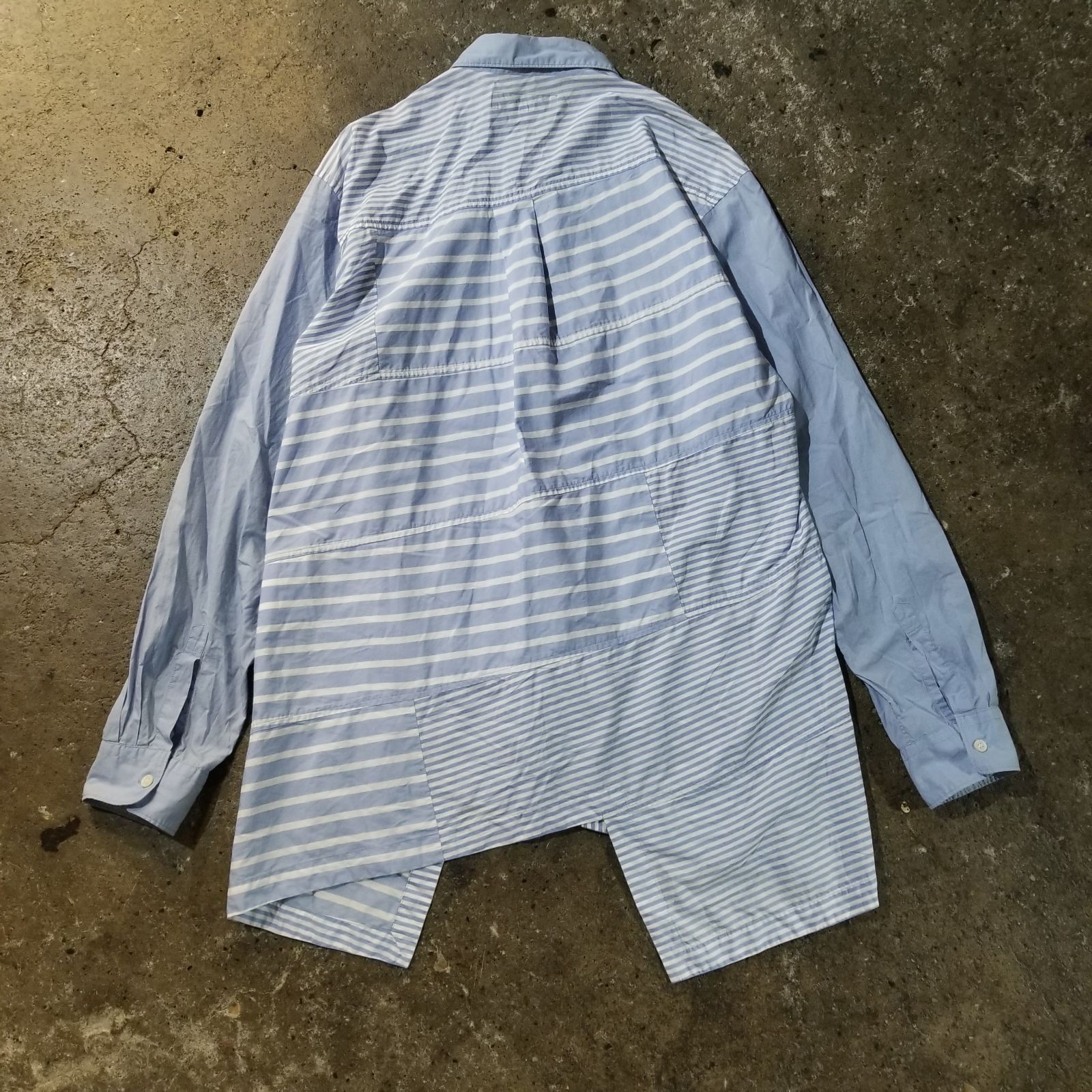COMME des GARCONS HOMME DEUX 21aw 捻れストライプシャツ L 