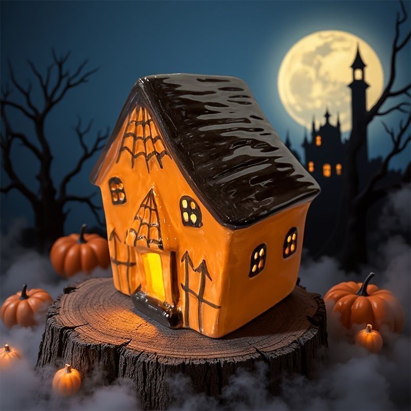 キャンドルホルダー キャンドルスタンド お化け屋敷 セラミック ハロウィン装飾 インテリア 装飾 パーティー リビング ダイニング オシャレ 可愛い 寝室 ユニークデザイン