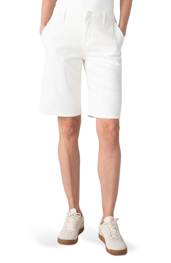 リヴァプール ロサンゼルス レディース ボトムス デニムパンツ ハイウエスト ショートパンツ Liverpoolos Angeles Relaxed High Waist Denim Shorts Bright White ホワイト