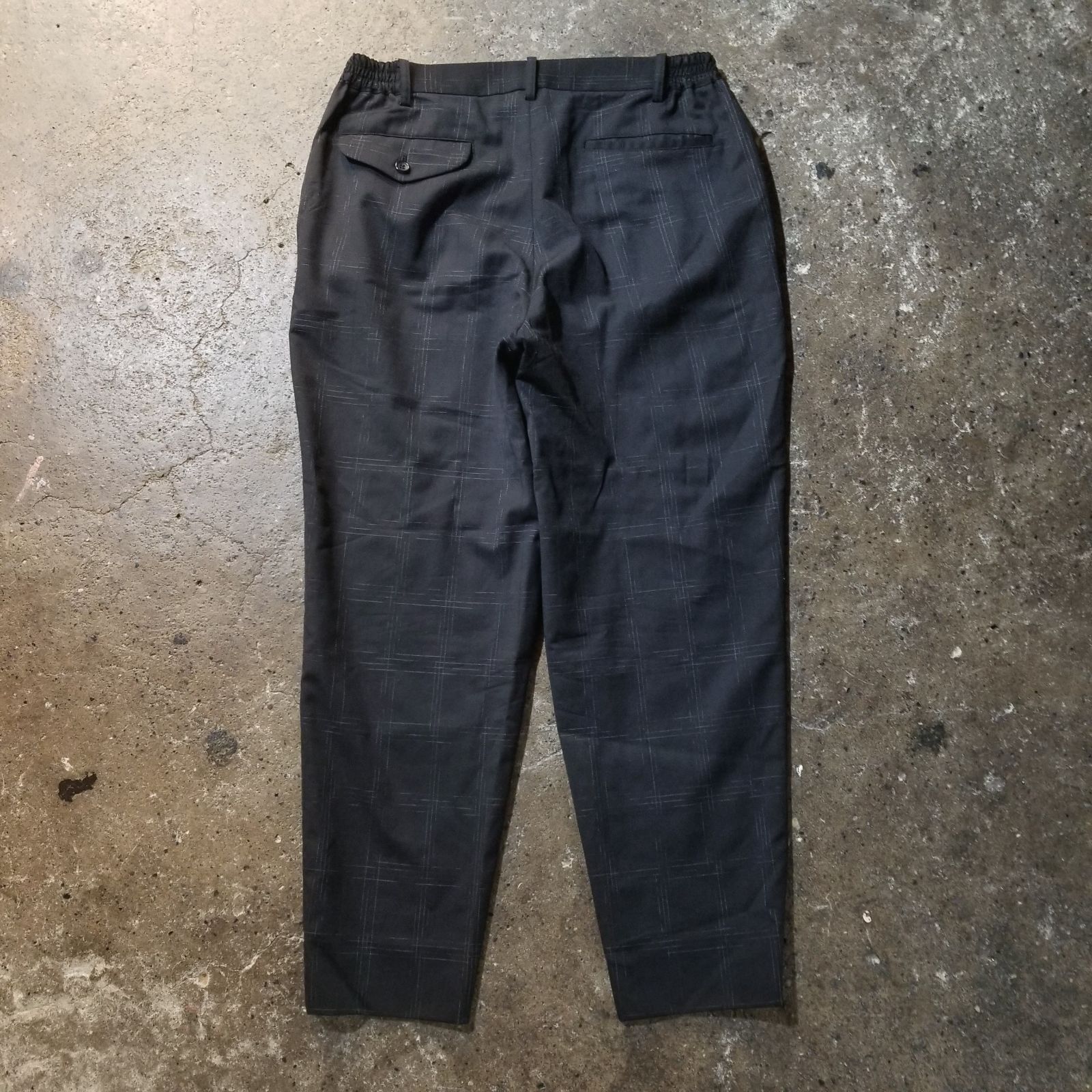 COMME des GARCONS HOMME DEUX 23ss ウールギャバ 擦れチェック柄