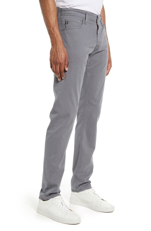 エージー メンズ ボトムス カジュアルパンツ スリムフィット Tシャツ AG Tellislim Fit Sateen Pants Autumn Fog