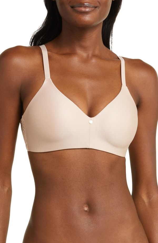 シャンテル レディース トップス Tシャツ Chantelle Lingerie C Jolie Wireless TShirt Bra Rose
