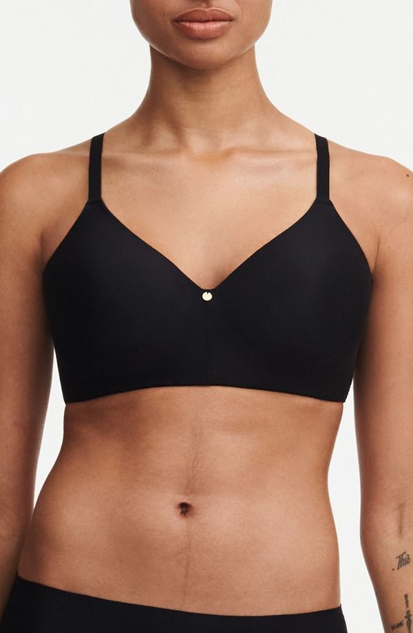 シャンテル レディース トップス Tシャツ Chantelle Lingerie C Jolie Wireless TShirt Bra Black ブラック