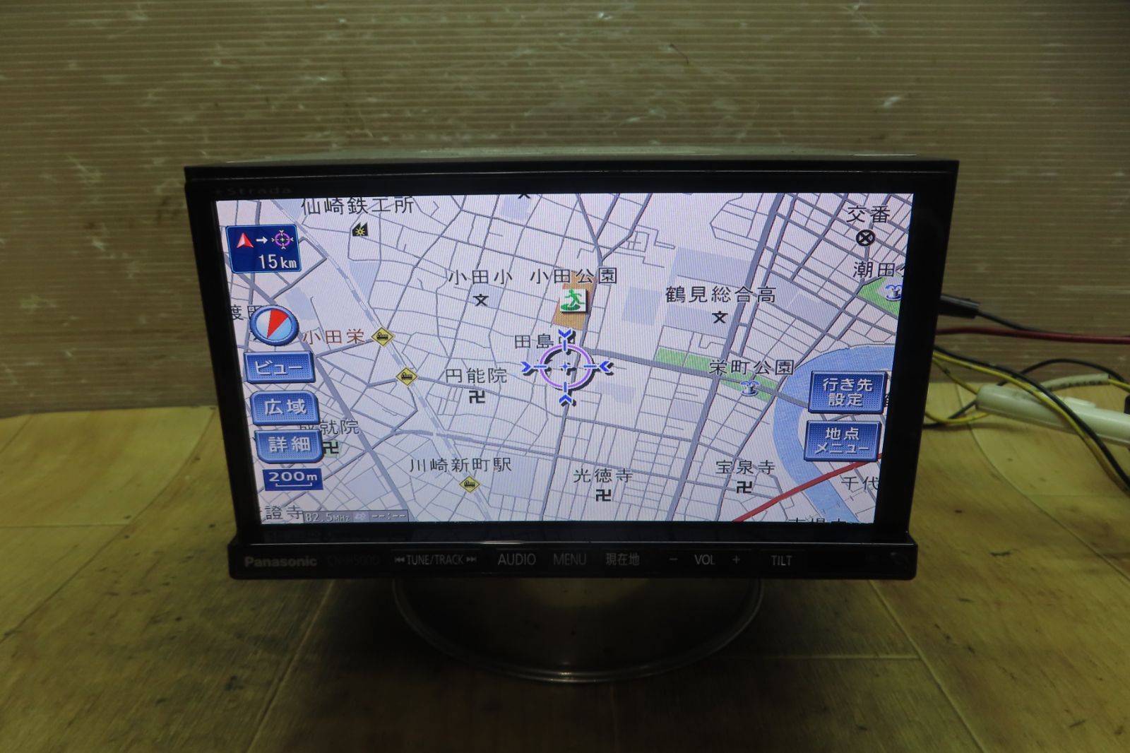 動作保証付★F6429/パナソニック　CN-H500D　HDDナビ　地図2011年　地デジTVフルセグ内蔵　Bluetooth内蔵　CD DVD再生OK　本体のみ