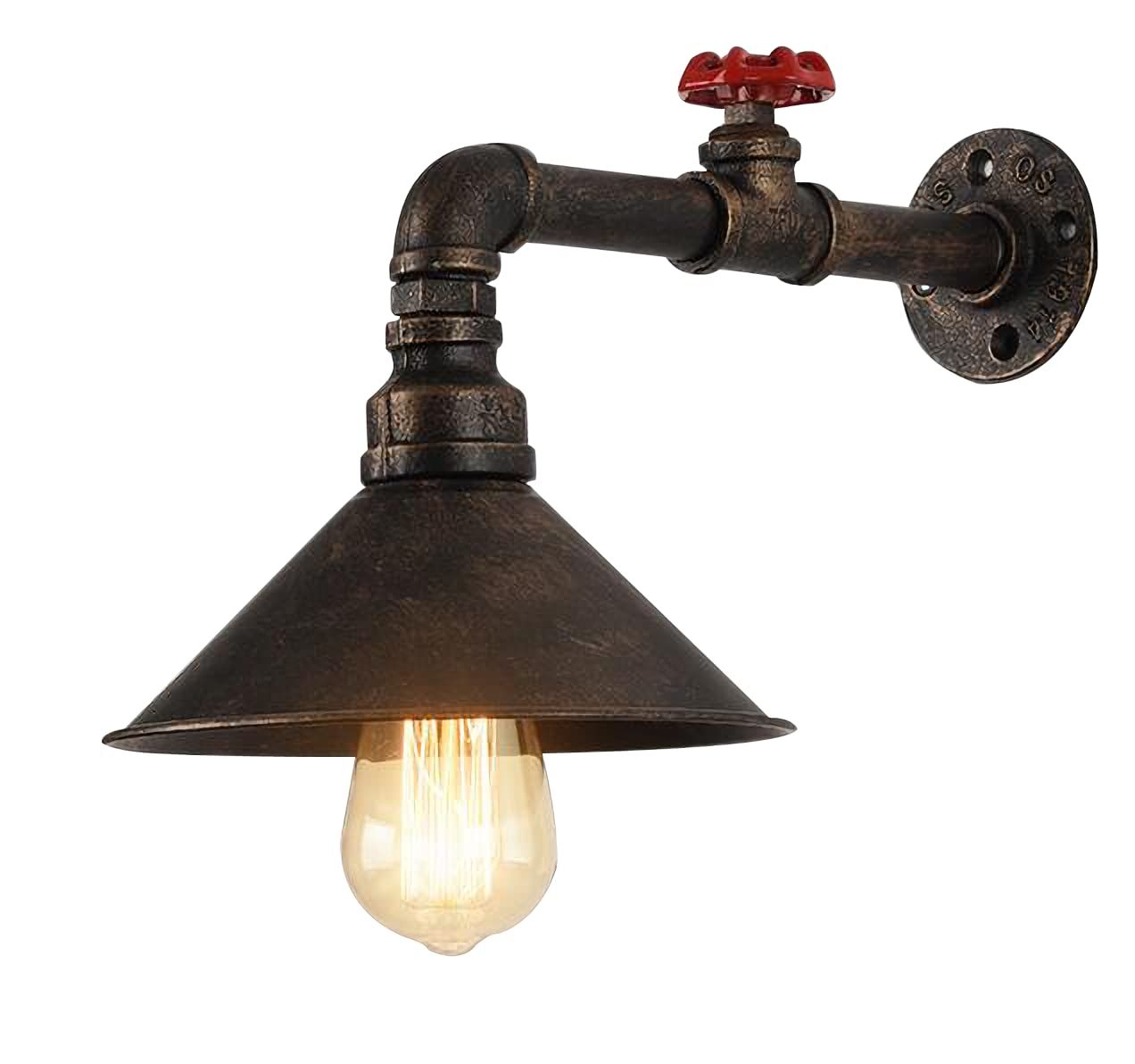 新品 千飾 水道管 ブラケットライト インダストリアル 工業風 照明器具 ブラック おしゃれ レトロ アンティーク ウォールランプ 洗面所 リビング インテリア照明 壁掛け照明 壁ランプ クリエイティブ 階段 廊下 照明