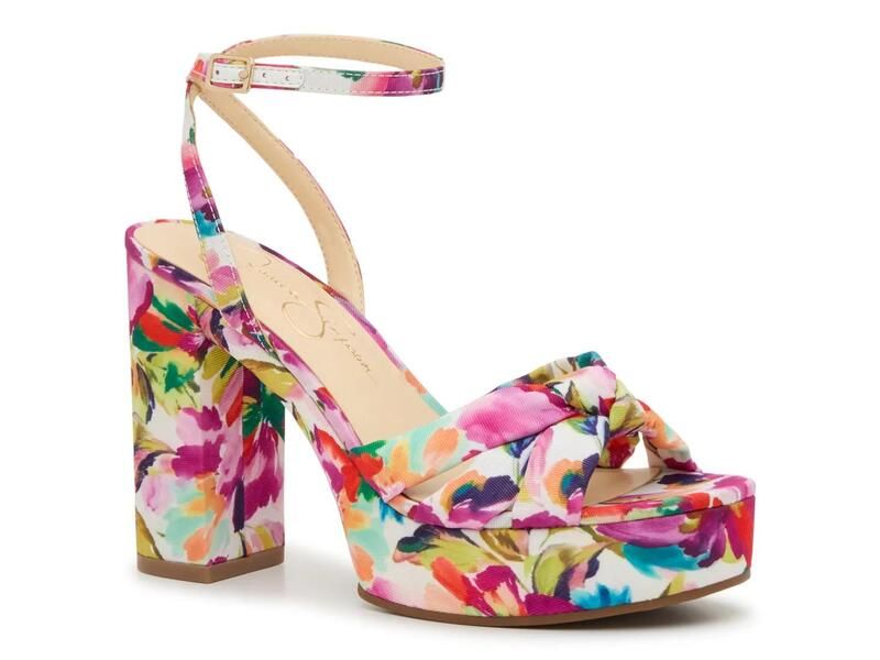 ジェシカシンプソン レディース シューズ サンダル プラットフォーム Jessica SimpsonGinien Platform Sandal WhiteMulticolor Floral Print ホワイト