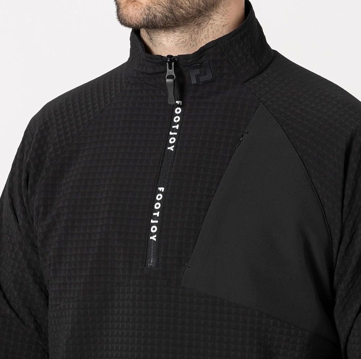 フットジョイ MEN'S TWINSOF 撥水 長袖ハーフジッププルオーバー
