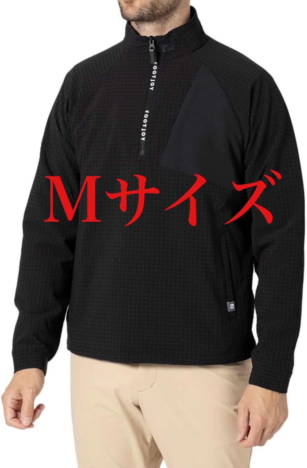 フットジョイ MEN'S TWINSOF 撥水 長袖ハーフジッププルオーバー