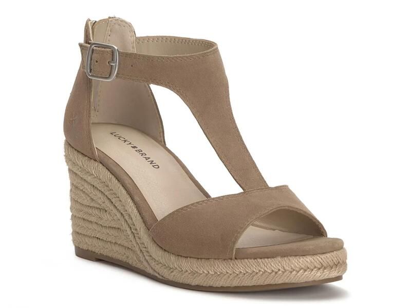 ラッキーブランド レディース シューズ サンダル Lucky BrandCylestespadrille Wedge Sandal Mushroom Suede