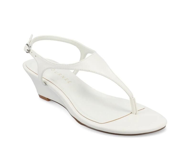 ジャーニー レディース シューズ サンダル JourneeKathryn Wedge Sandal White ホワイト