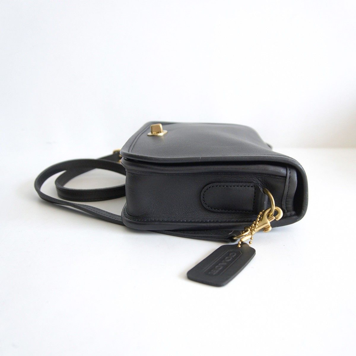 美品】OLD COACH【2WAY ターンロック レザー ショルダーバッグ