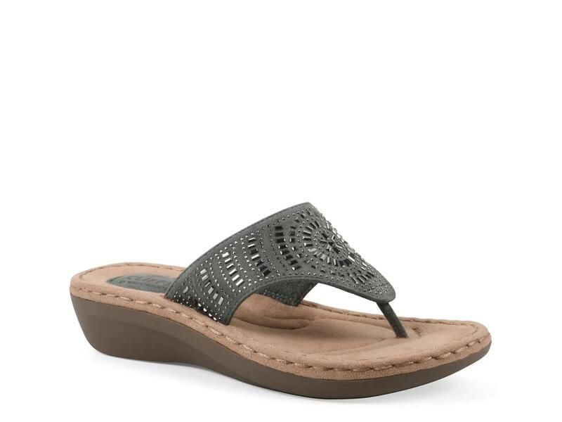 クリフバイホワイトマウンテン レディース シューズ サンダル Cliffs by White MountainCienna Wedge Sandal Dark Green グリーン