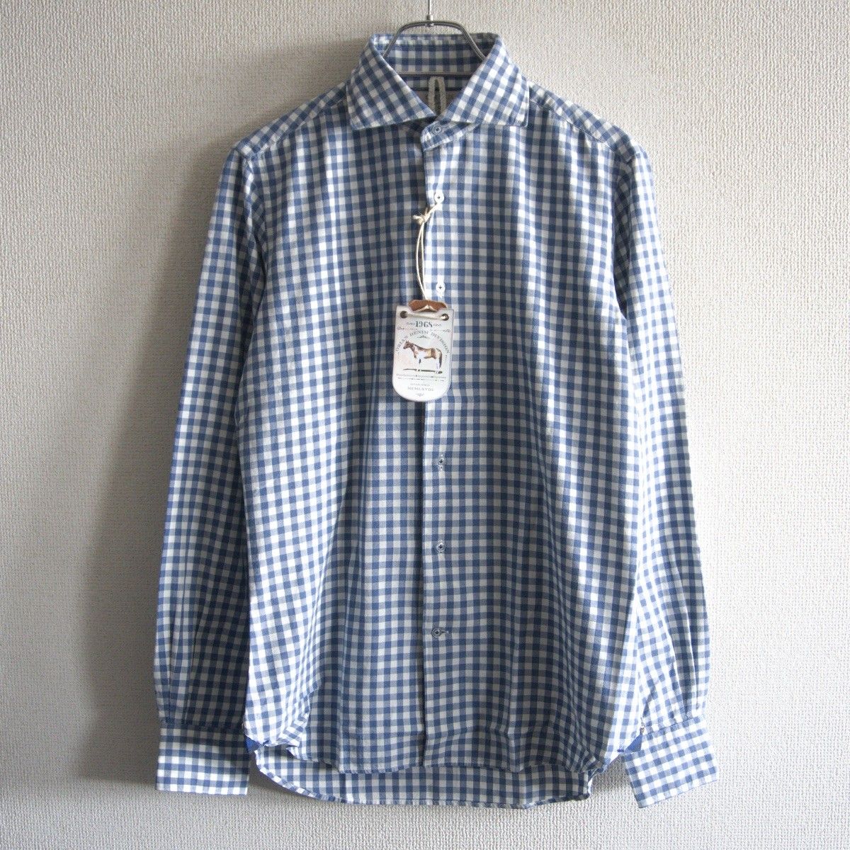 未使用品】ORIAN【DENIM DIVISION SHIRTS】38-15 チェック シャツ