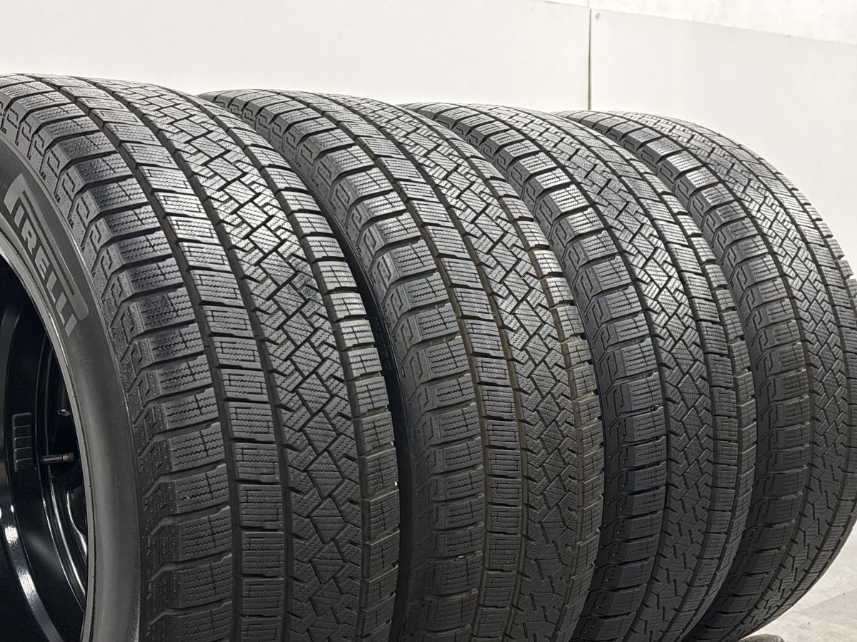 【バリ溝 美品】ピレリ235/55R18 ボルボ XC40 V90クロスカントリ 美品 バリ溝】ボルボ XC40 純正 18in 7.5J +50.5 PCD108 ピレリ アイス