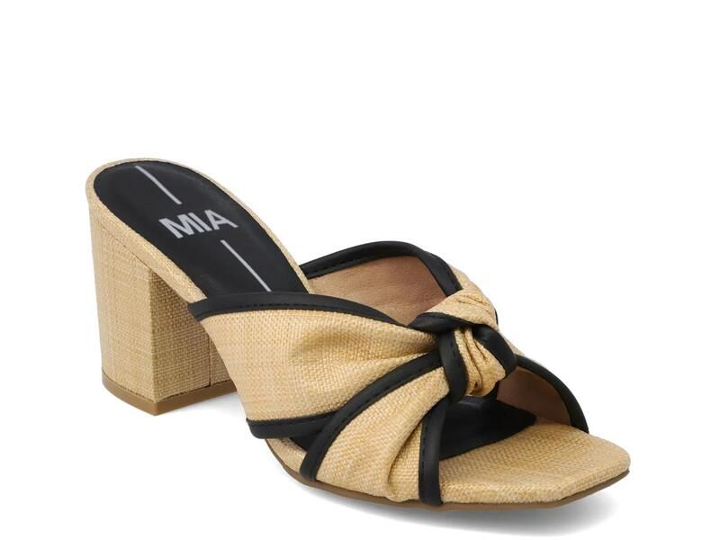 ミア レディース シューズ サンダル MiaHania Sandal Natural Beige Raffia ベージュ
