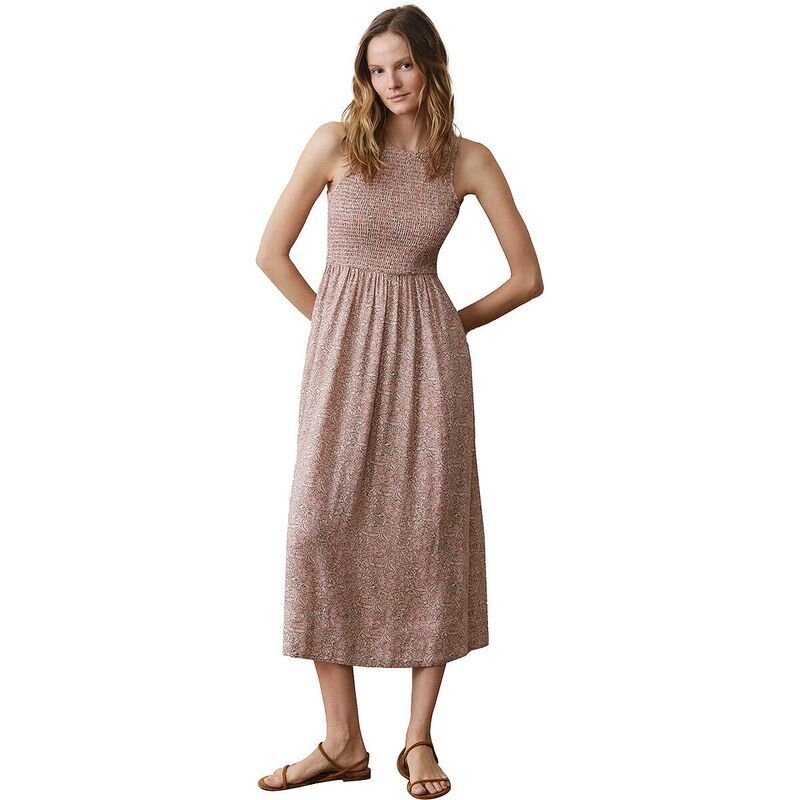 マリーン レイヤー レディース トップス ワンピース シャーリング マキシ Marine Layer Darcy Smocked Maxi Dress Womens Multi Floral マルチカラー