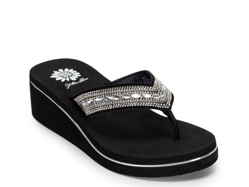イエローボックス レディース シューズ サンダル Yellow BoxMarcy Wedge Sandal Black ブラック